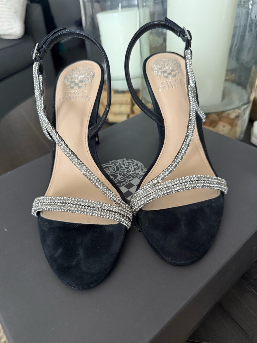 Vince Camuto Luanna Embellished
Slingback Sandal (USED ONCE)